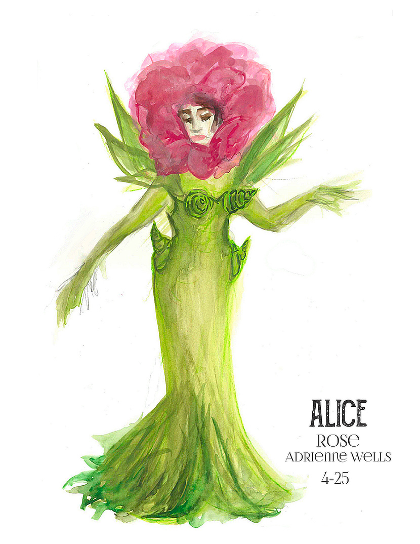 Alice costume sketch
